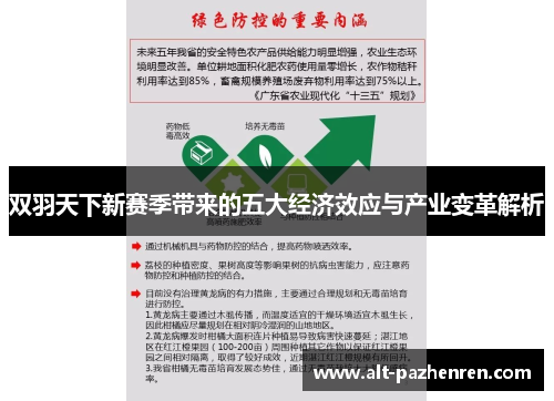 双羽天下新赛季带来的五大经济效应与产业变革解析